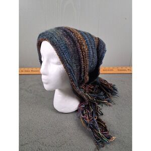Rasta Tam Hat for Womens Dreads Crochet Fringed‎ Boho Casual Head Covering